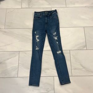 Abercrombie distressed skinny jeans